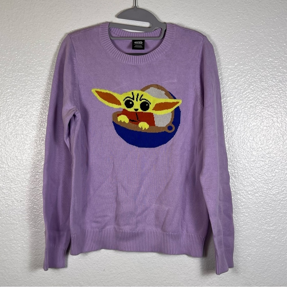 Amazon Essentials Kids Lavender Sweater with Star Wars Character Design Size XXL